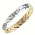 adjustable stainless steel magnetic bracelet for men holiday gift magnetic jewelry for women magnetic bracelets for women magnetic accessories solid copper anti allergic