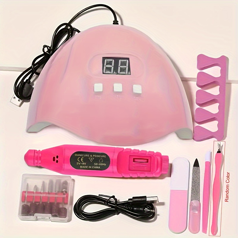 

Beginner- Usb Art Kit Hypoallergenic Gel Polish, Brushes & Accessories - No Battery Needed