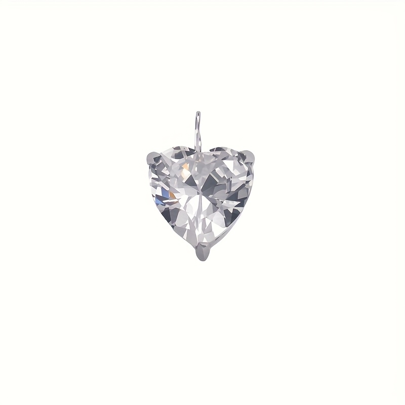 Star and Heart-Shaped Colorful Zirconia Pendant