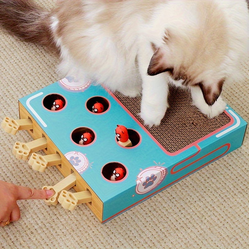 

Griffoir Pop-Up pour Chats - Jouet Interactif en Carton pour Chats, Accessoire Multifonctionnel pour Jeu et Exercice