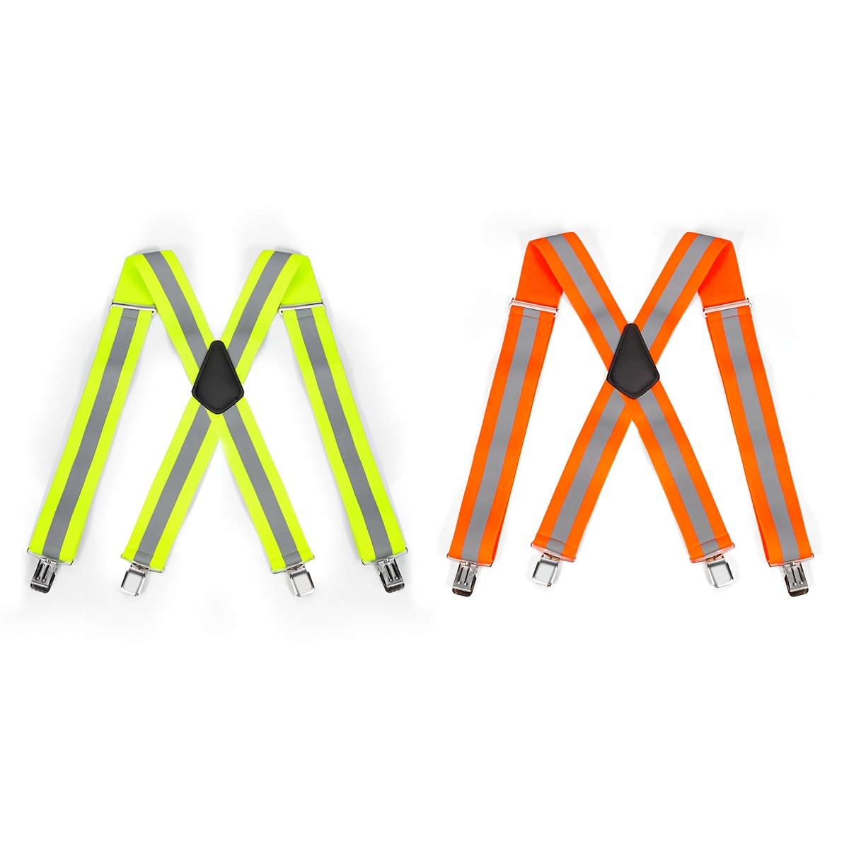 

Men's High-elasticity X-shaped Fluorescent Adjustable Suspenders - , Square