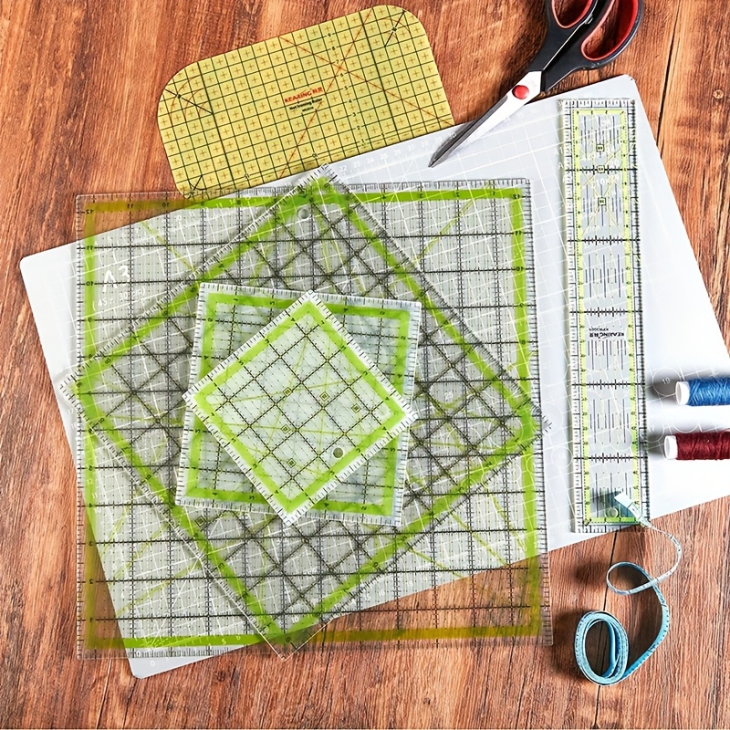 Quilting Templates Acrylic 5Pcs Patch-Work Ruler Quilting Templates Transparent Sewing L 1103285