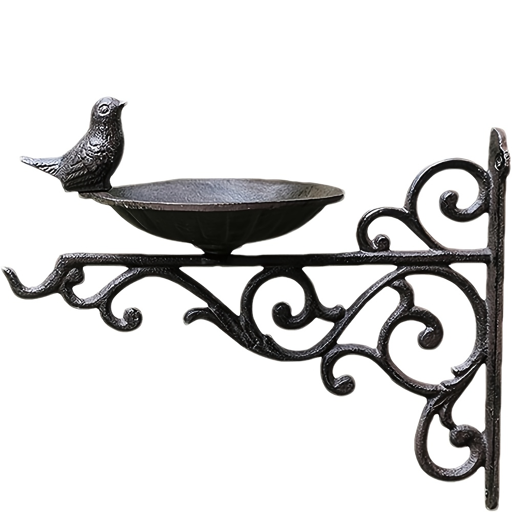 TEMU Cast Iron Garden Decorative Bird Feeder, Wall Decor, Hanging Bird Feeder For Yard Decoration, Outdoor Decor