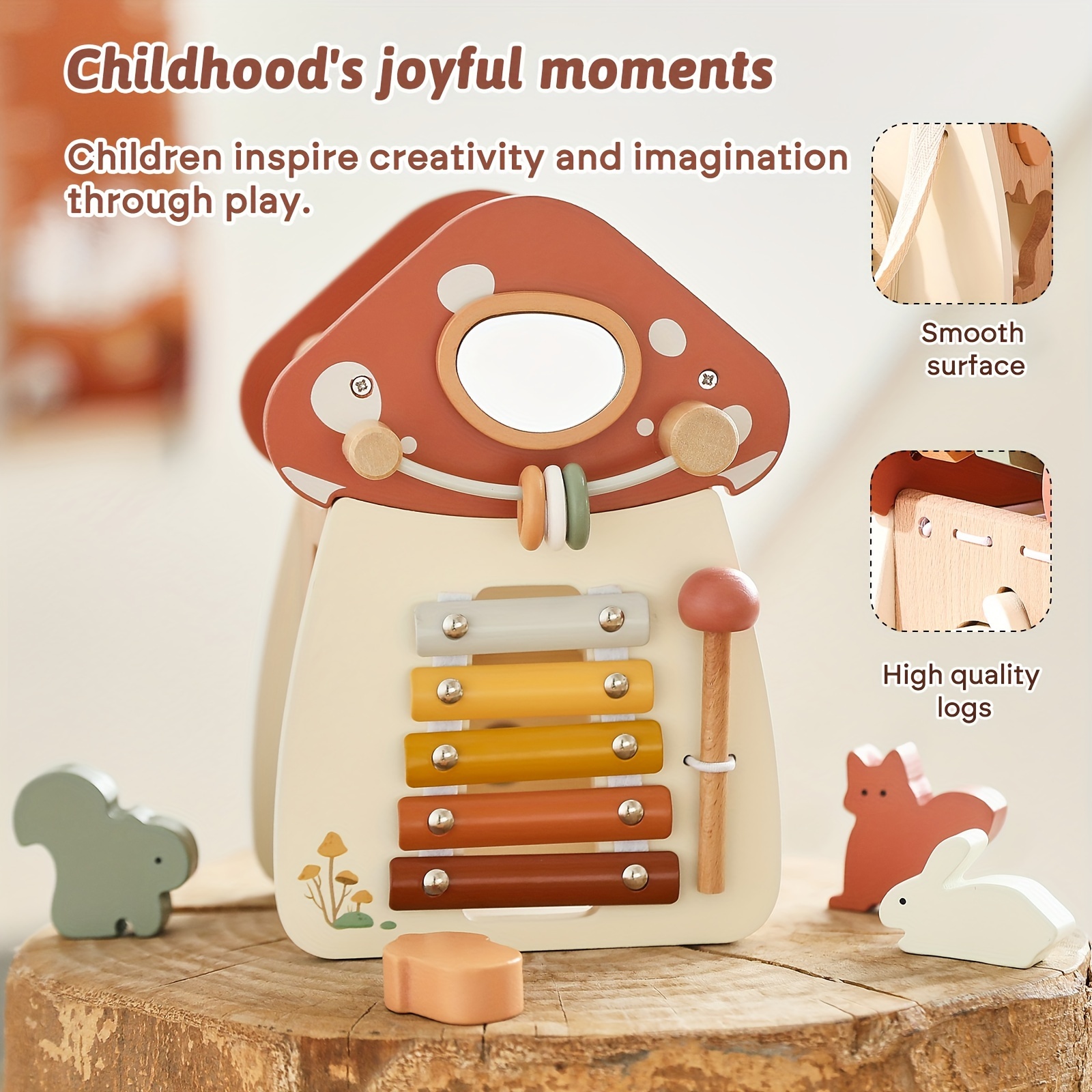 

Mushroom Toy Set, Children's Educational Toys, Fun Early Education Cognitive Toys, Birthday Gifts For Children