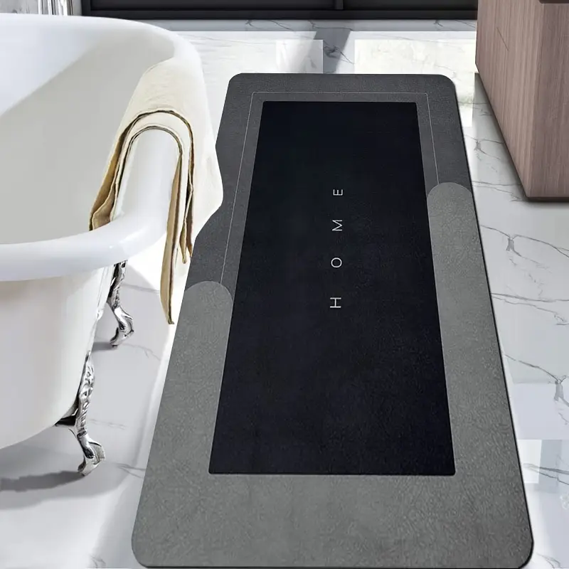 1pc super absorbent diatomaceous earth bathroom mats - quick-drying, non-slip floor mats, mats, ideal for bathroom, carpets, and bathroom door mats, water absorption Product details 8