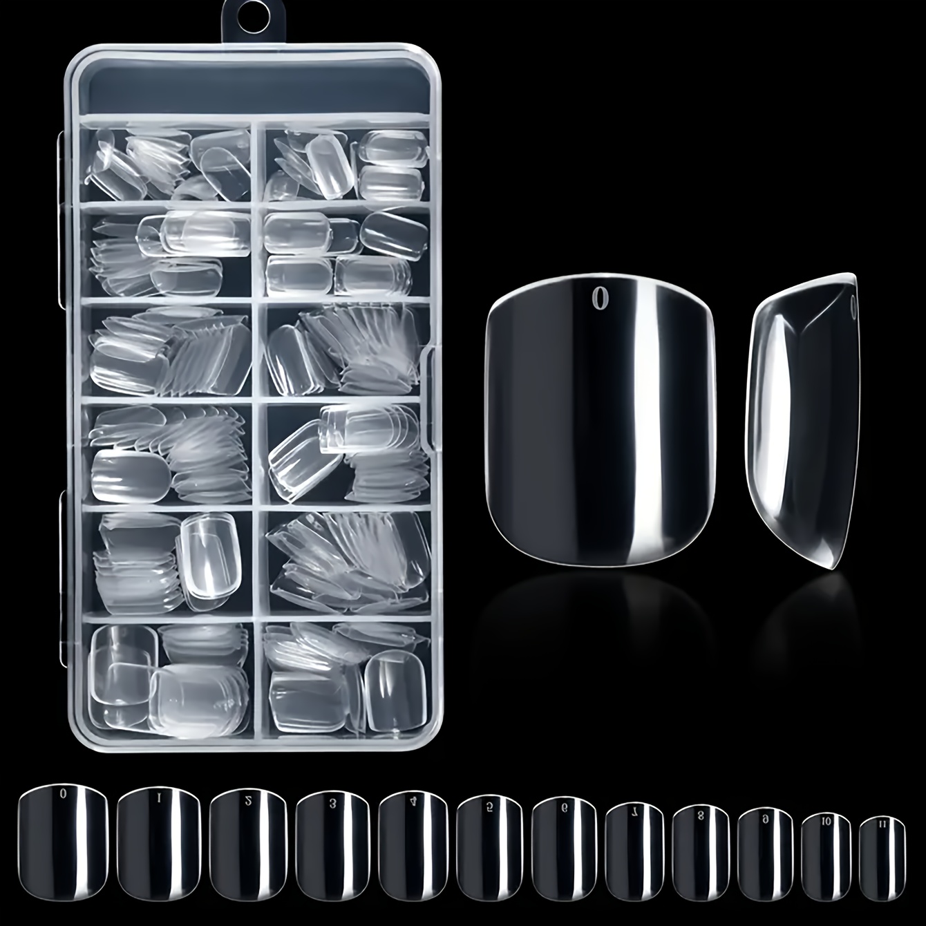 E-shop Ultra Kurze Quadratische Vollklebende 240er-Box Transparent