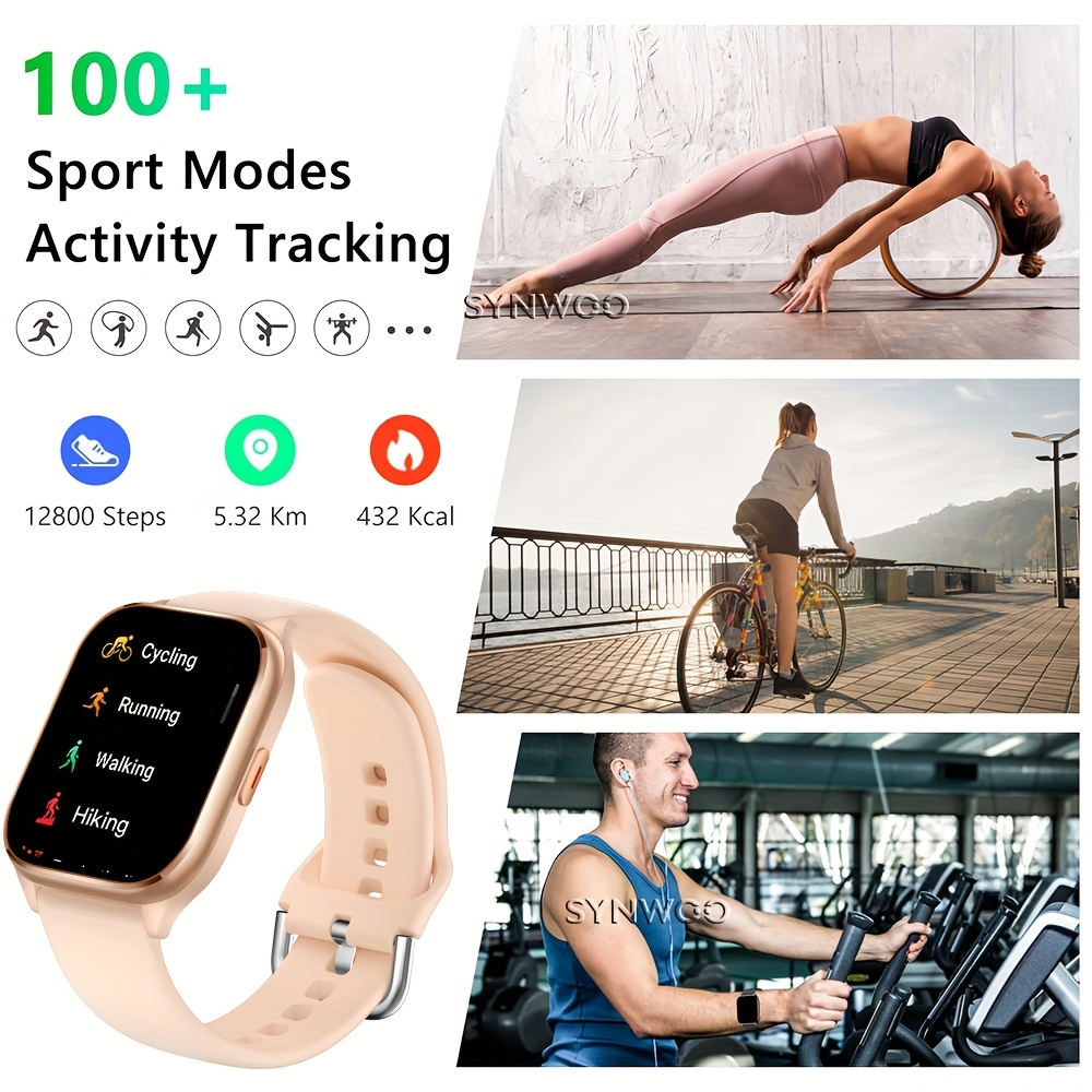 2025 New Smart Watch, (Answer/Make Calls), Fitness Tracker 2025 New Smart Watch, (Answer/Make Calls), Fitness Tracker with 110+ Sport Modes, /Step Monitor, Pedometer, Activity Tracker, Ladies Smartwatch