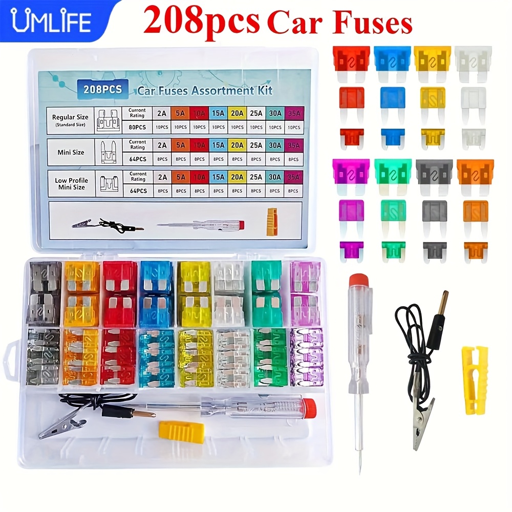 Autozekeringen Set 150 Stuks, Standaard Automotive Zekeringen, Blade