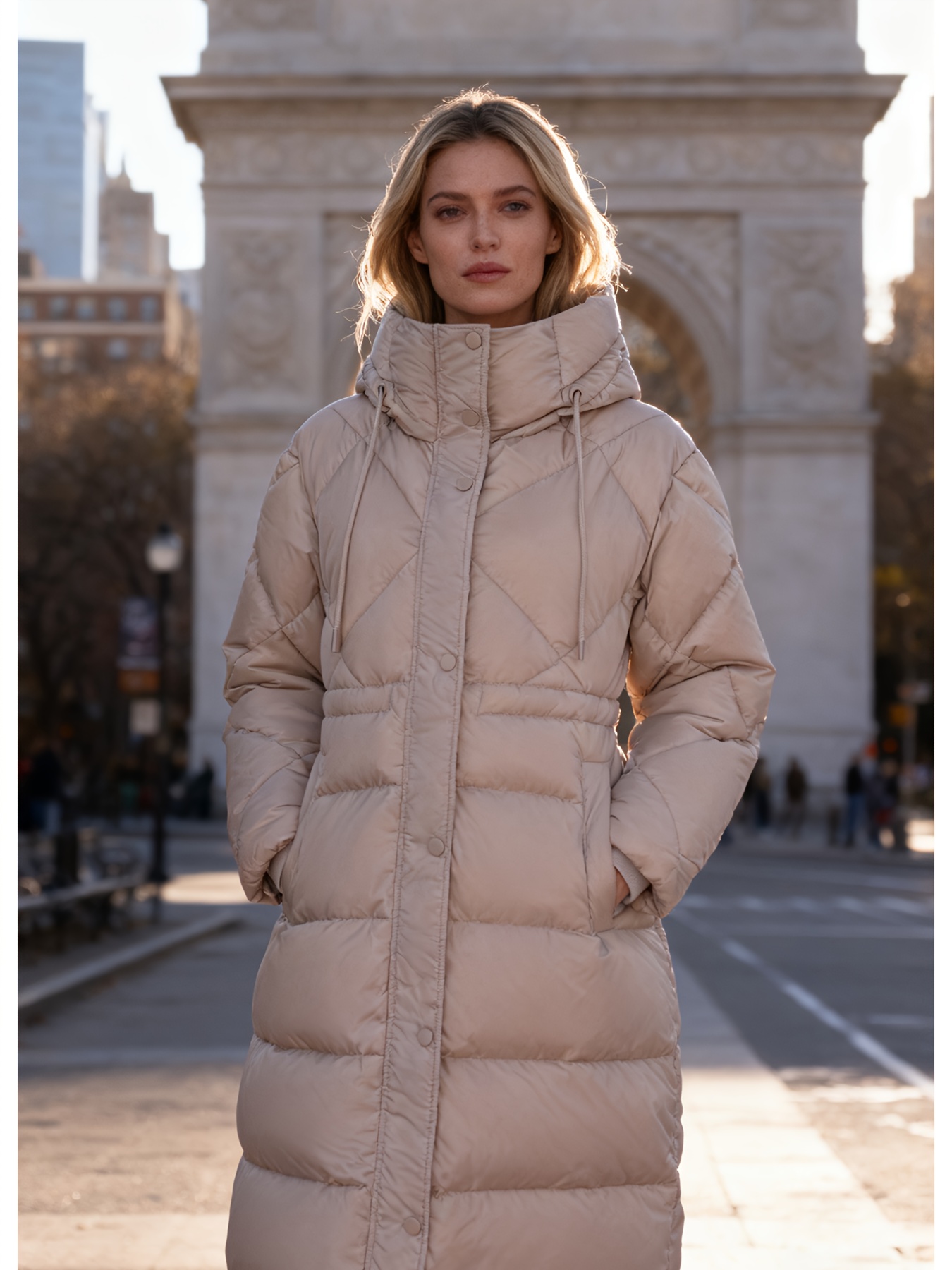 Women's Down Coat with Hood