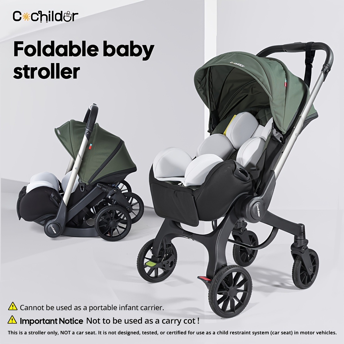 bassinet travel stroller Nia Compact Invader Helmet For Men girls backpacks point harness is a Color:Grayish Blue Checkered