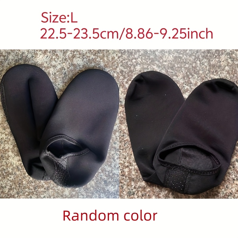 Image of 1 Pair, Random Color, Unisex Beach Socks, Swimming Thermal Socks, Outdoor Quick-dry Shoe Socks, Non-slip Soft Covers