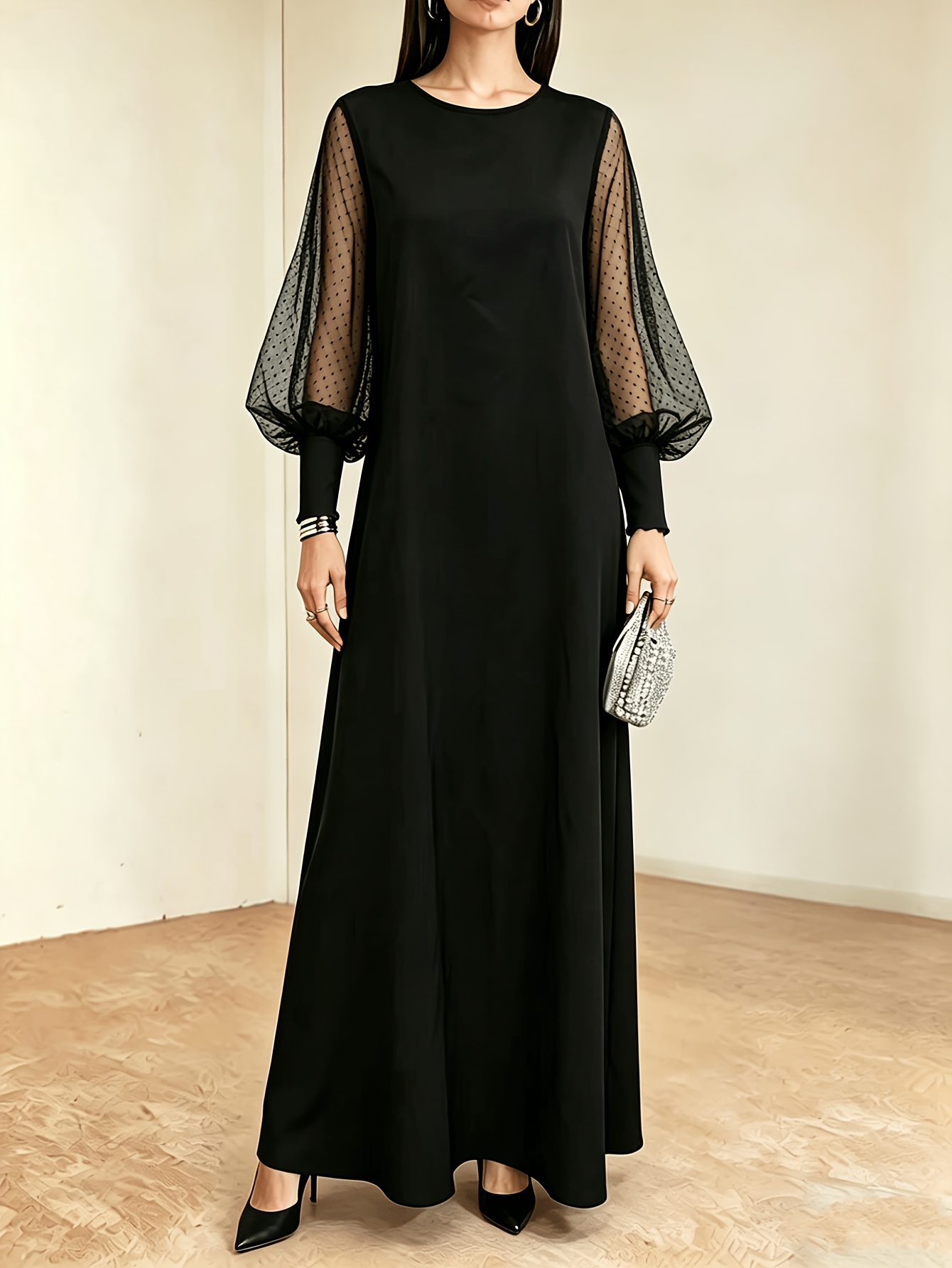 black formal dress sold on Temu Philippines
