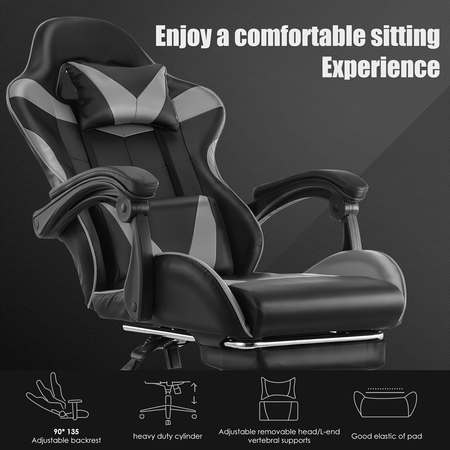 Kehot Gamingstoel met massagefunctie