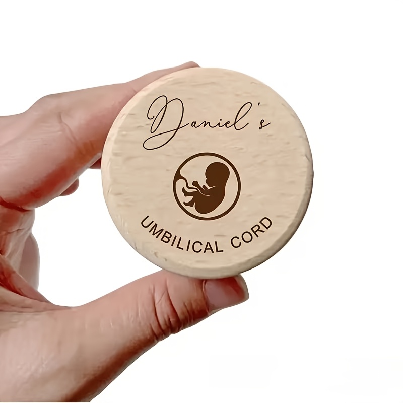 TEMU 1pc Boîte Souvenir en Bois Personnalisée avec de Nom & Date - Boîte en Bois Idéale pour Cadeau de , Stockage de Cordon, de Dents, Porte-Cordon