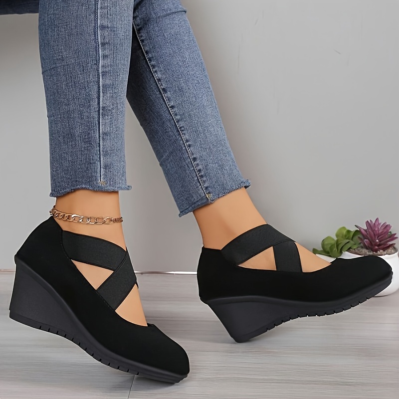 

High Heeled Block Heel Pumps For Women, Thick Sole, Strap, Jane Style, Pu Synthetic Leather Upper, Canvas Lining, Rubber Outsole, High Heel