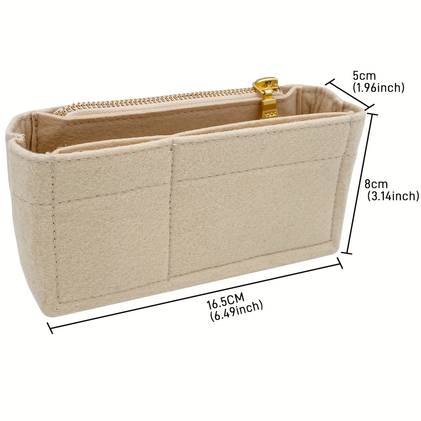 E-shop 1 Mini Aufbewahrungstasche Einlage, Tragbare Reise Aufbewahrungstasche, Mini Organizer Tasche, Futtertasche Einlage Handtaschen Organizer