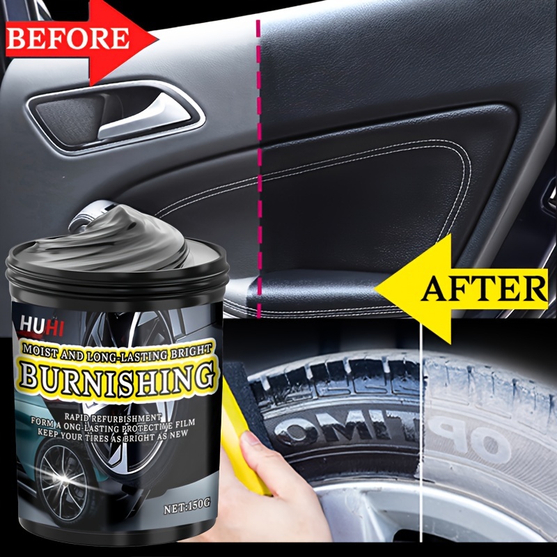 

Hu-hi Universal Plastic Restoration Agent - Multi-purpose Car Interior Maintenance Shine Wax, Tire Coating Wax, Black Car Yellowing Repair, Formula, Suitable For Various Models