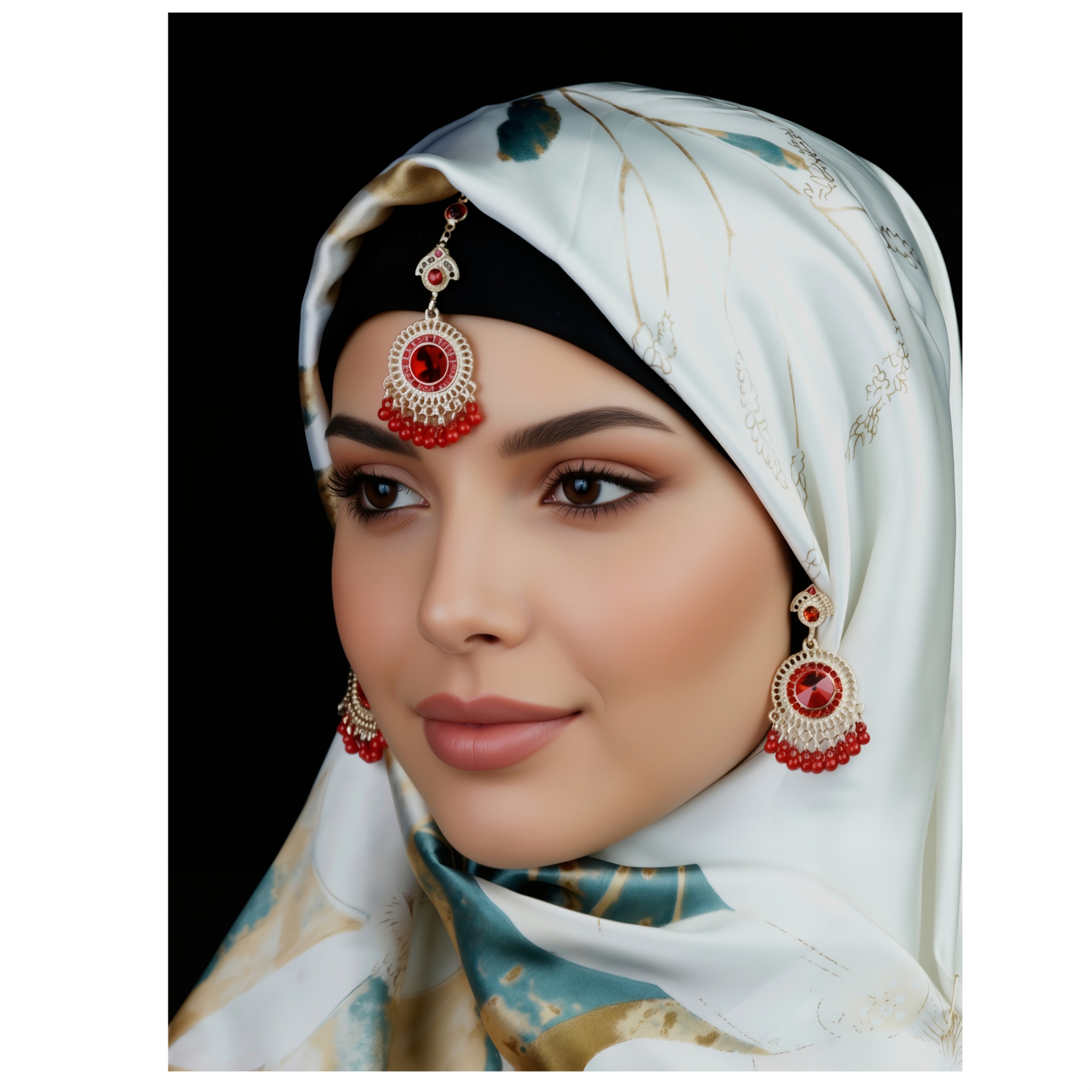 earring hijab style
