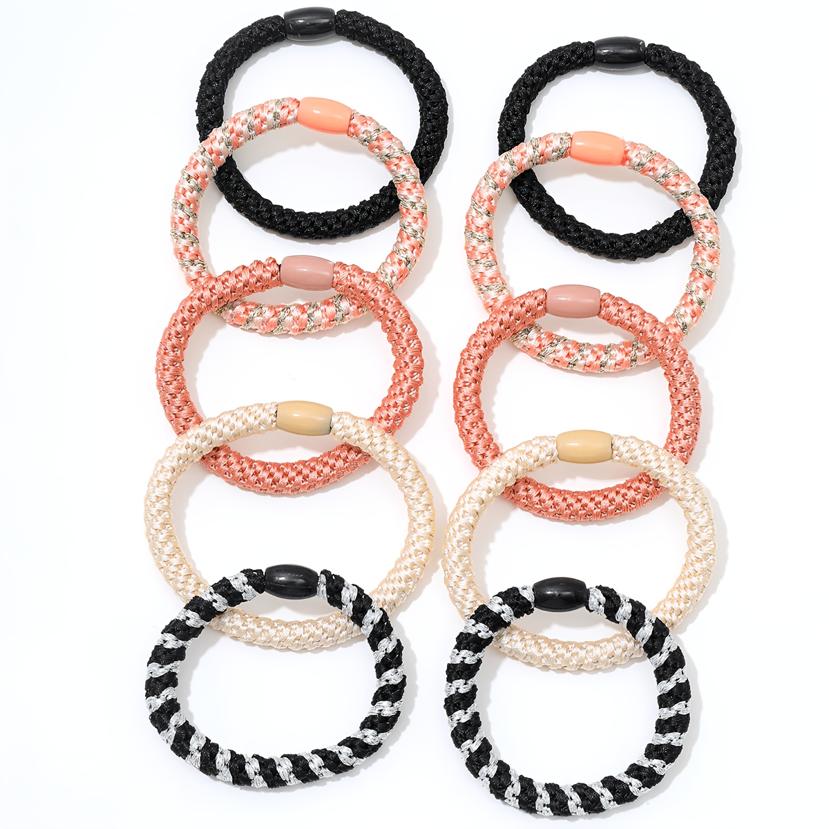 28pcs High-Elastic Women's Headbands, Non-Damage Ponytail Holders