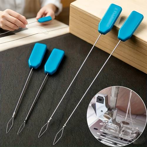 2 4 6pcs sewing machine threader set made of stainless steel and fast threading tool in large medium and small sizes compatible with sewing machine models durable and guide