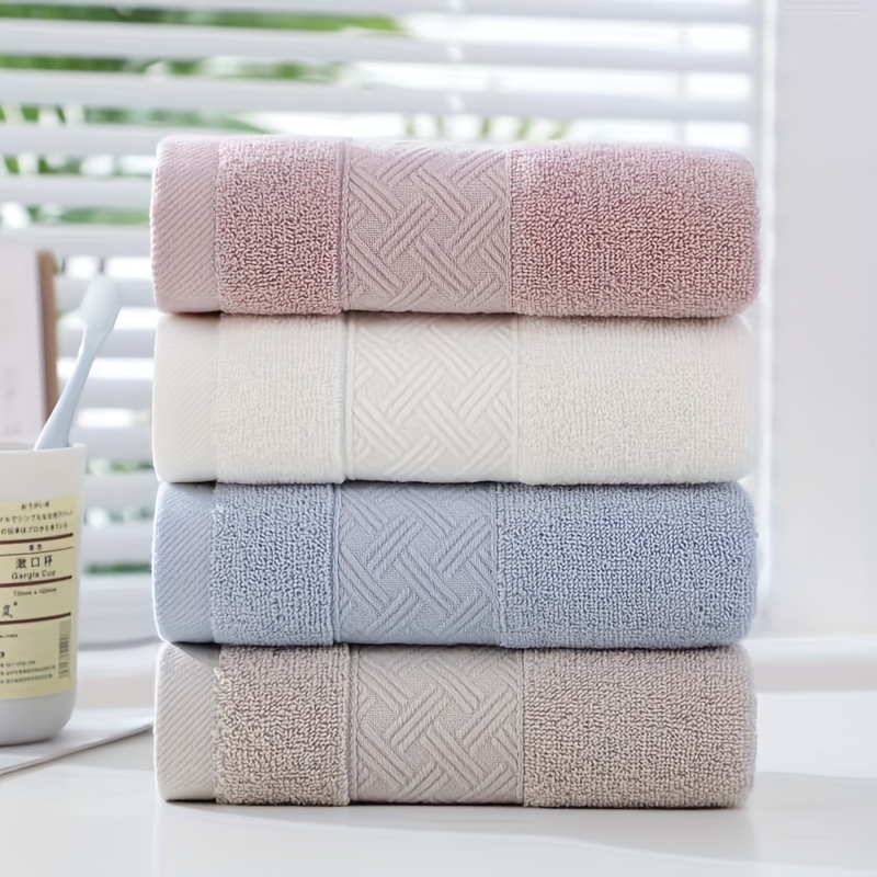 

4- -dry Towels, Polyester Bath Towel Set, 410g/㎡, For Home & Kitchen Use