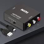 hdtv to rca converter hdtv to av 3rca cvbs composite adapter hdtv to video audio converter adapter for older tv supports pal ntsc for tv stick apple tv roku ps4 xbox switch dvd player
