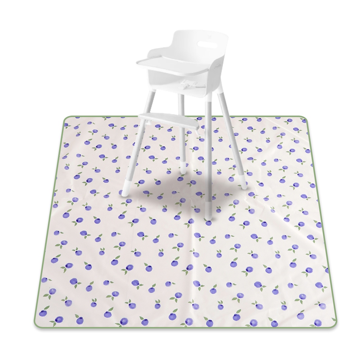 TEMU Versatile Baby Mat, Measuring 51.18''x 51.18'', Large Floor Splash Mat Portable For Play, Suitable For Use Under High Chairs, Arts And Crafts,