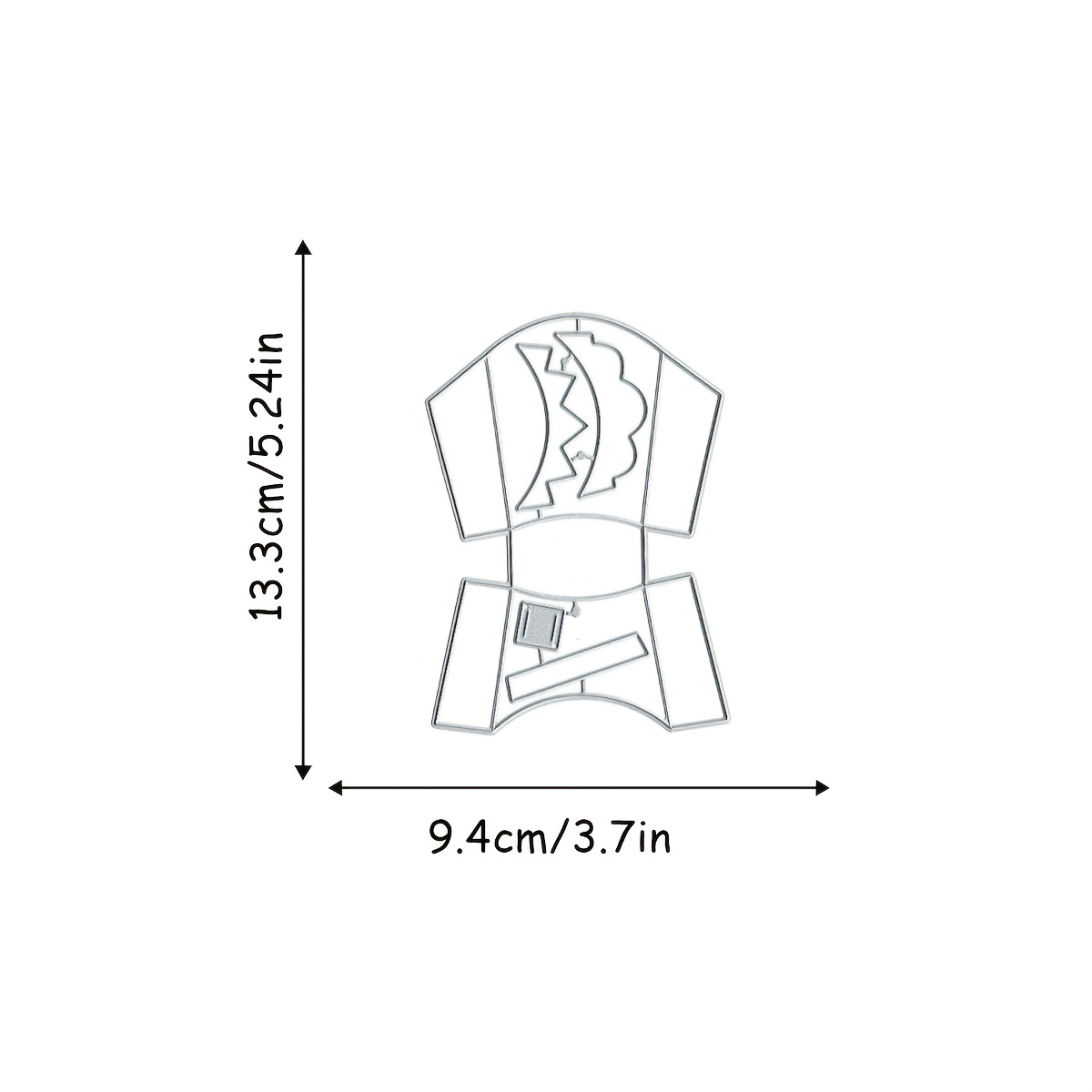 1pc Gnome-shaped Box Cutting Die, Template For 3d Greeting Card Making, Decoration Template Die-cut Mold