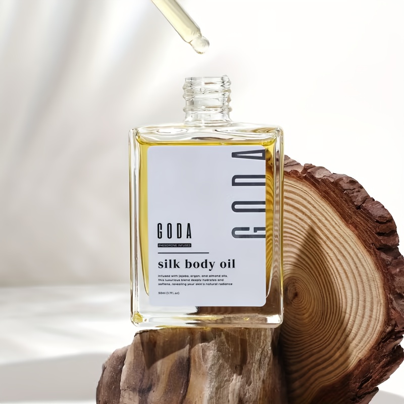 Applying Body Oil - Hydrating And Tightening Dry Skin, Glowing | Light, Non-Oily Formula with a Refined Scent | Everyday Skincare Regimen, Airy Texture, Calming Fragrance, Non-Greasy Sensation, Hydrating Post-Bath, Gentle Care for Sensitive Skin - Image 6