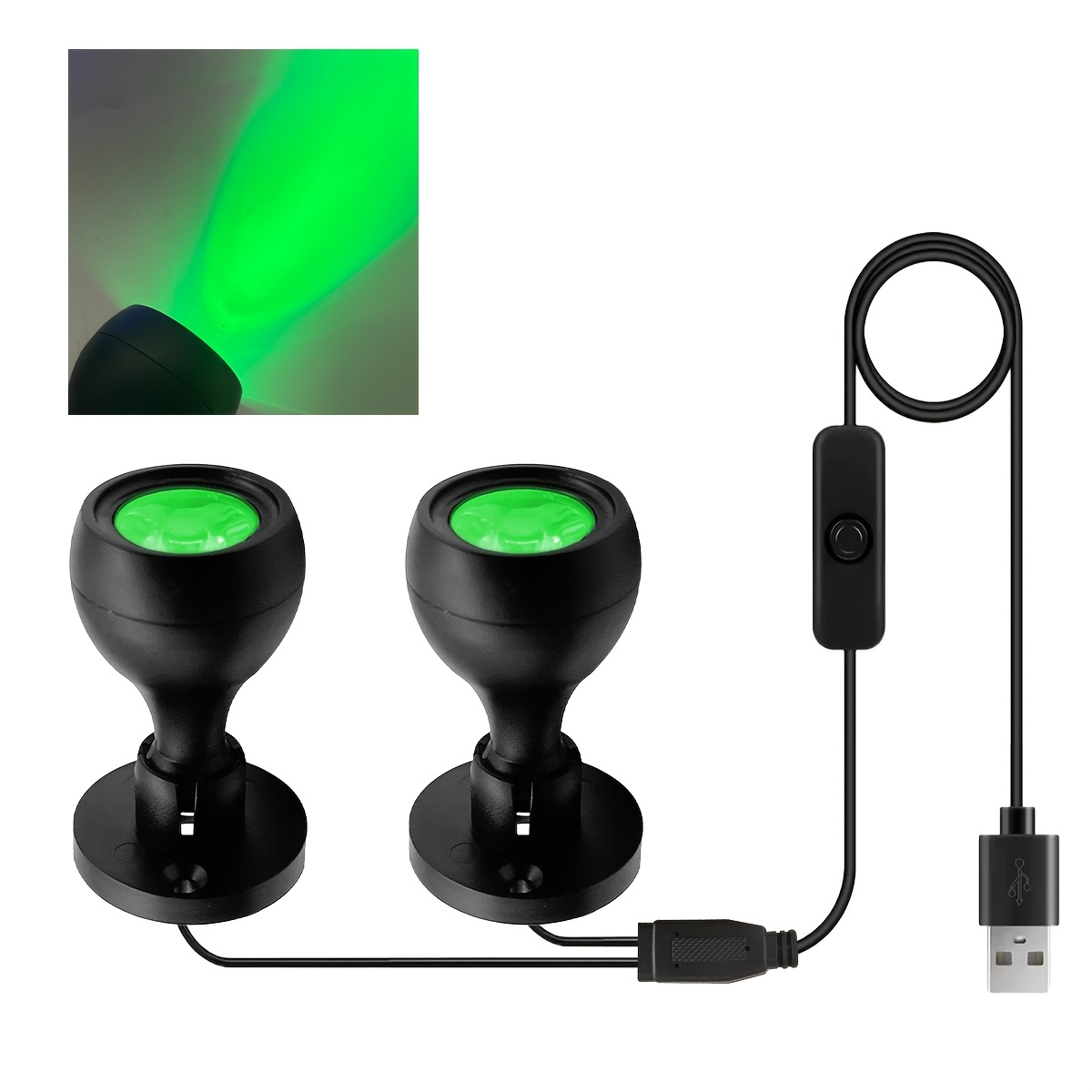 USB-Powered Mini Display Spotlight with 6 Color Options