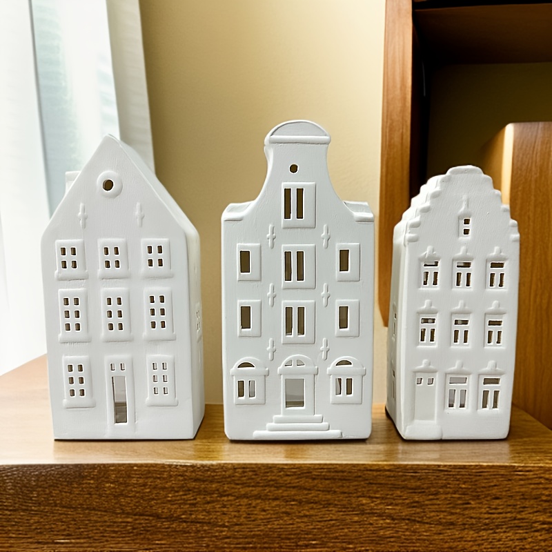 1st husformad ljushållare modern helgdekoration för - Temu Sweden