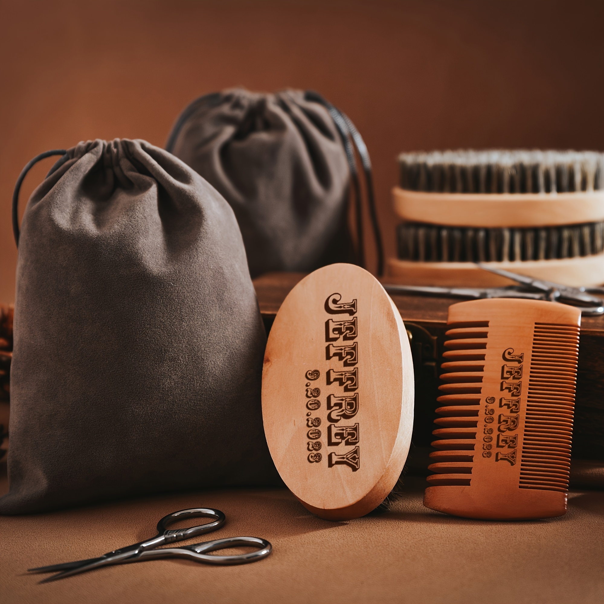 

Premium Beard Grooming Kit - Fragrance-free, Ideal For Mustaches & Beards | Includes Tools & Accessories For