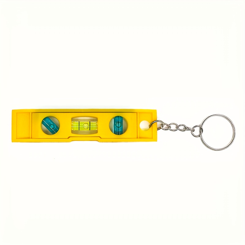 1pc Portable Magnetic Level Gauge - Durable Plastic, Industrial Measurement Instrument With Hanging Chain, Style, For Home, Office, Outdoor Use, Precision Bubble Measuring & Balancing Tool