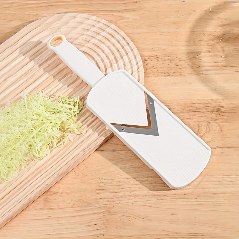 TEMU Heavy-duty Manual Vegetable Slicer & Grater - Non-slip Base, Lightweight Abs Material - Suitable For Cabbage, Potatoes, Carrots, Radishes, Salad