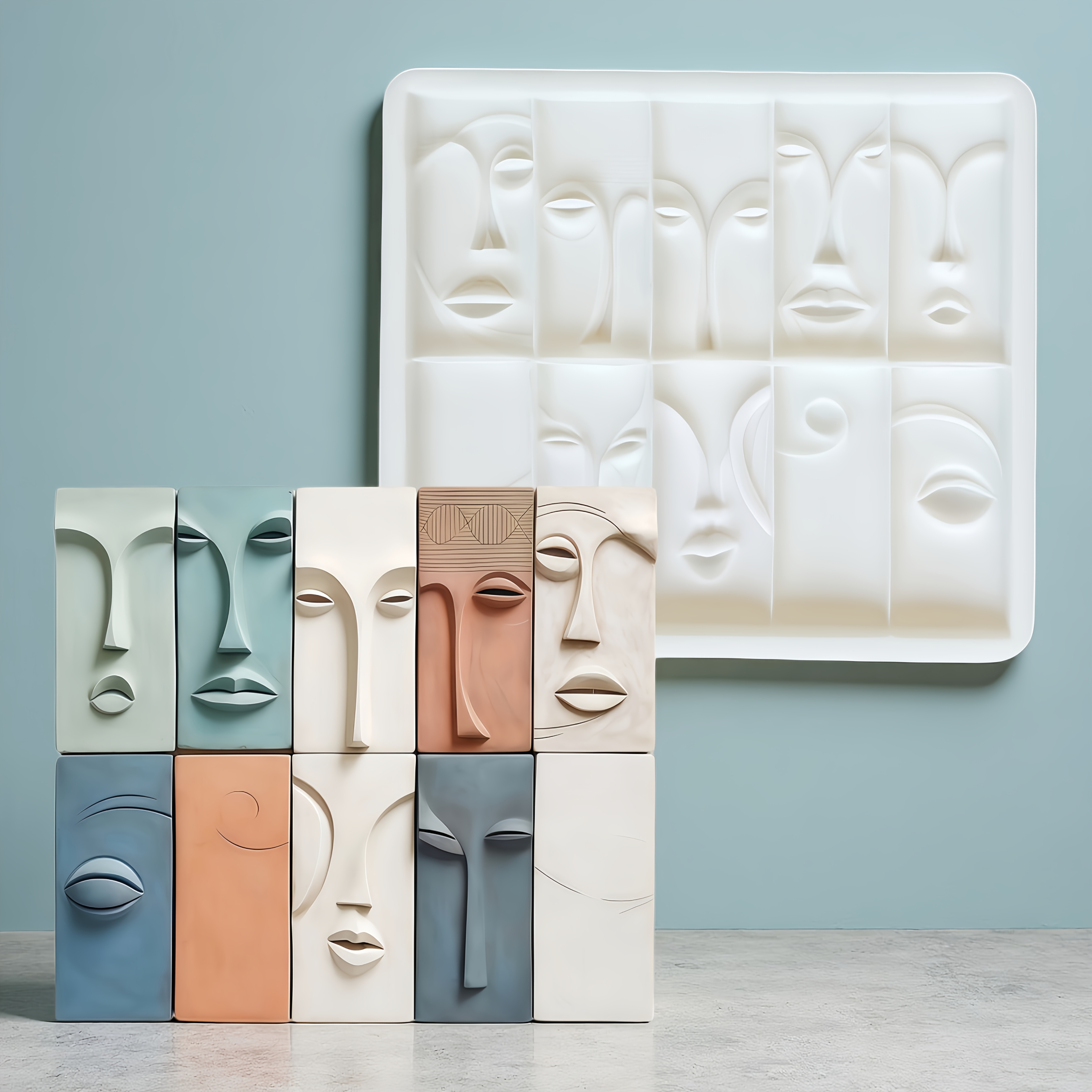 1pc, Artistic Face Modeling Baking Mold, Creative Cake Modeling Mold, Diy Silicone Mold, Kitchen Baking Supplies