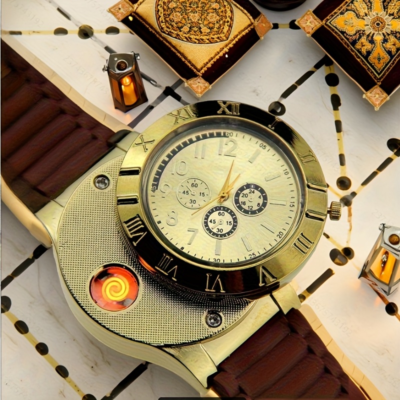 watch with cigarette lighter 1 watch lighter a windproof usb rechargeable