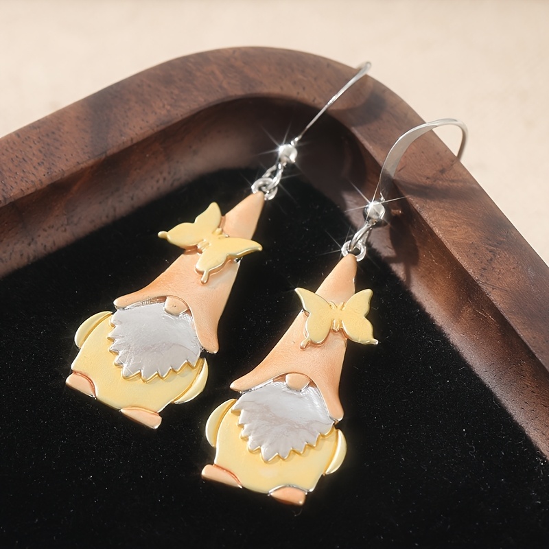 TEMU And Spring Gnome Earrings, Jewelry With Copper In , Drop Earrings For Ladies