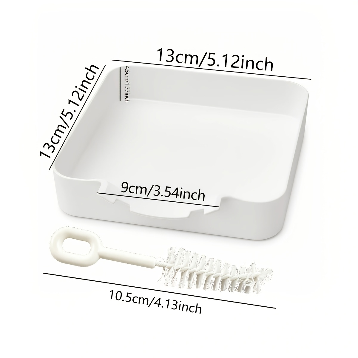 Image of 2-pcs: Washing Machine Drainage Tray + Brush, Ideal Water Collector, Prevents Laundry Room , For Bosch, For Washing Machines