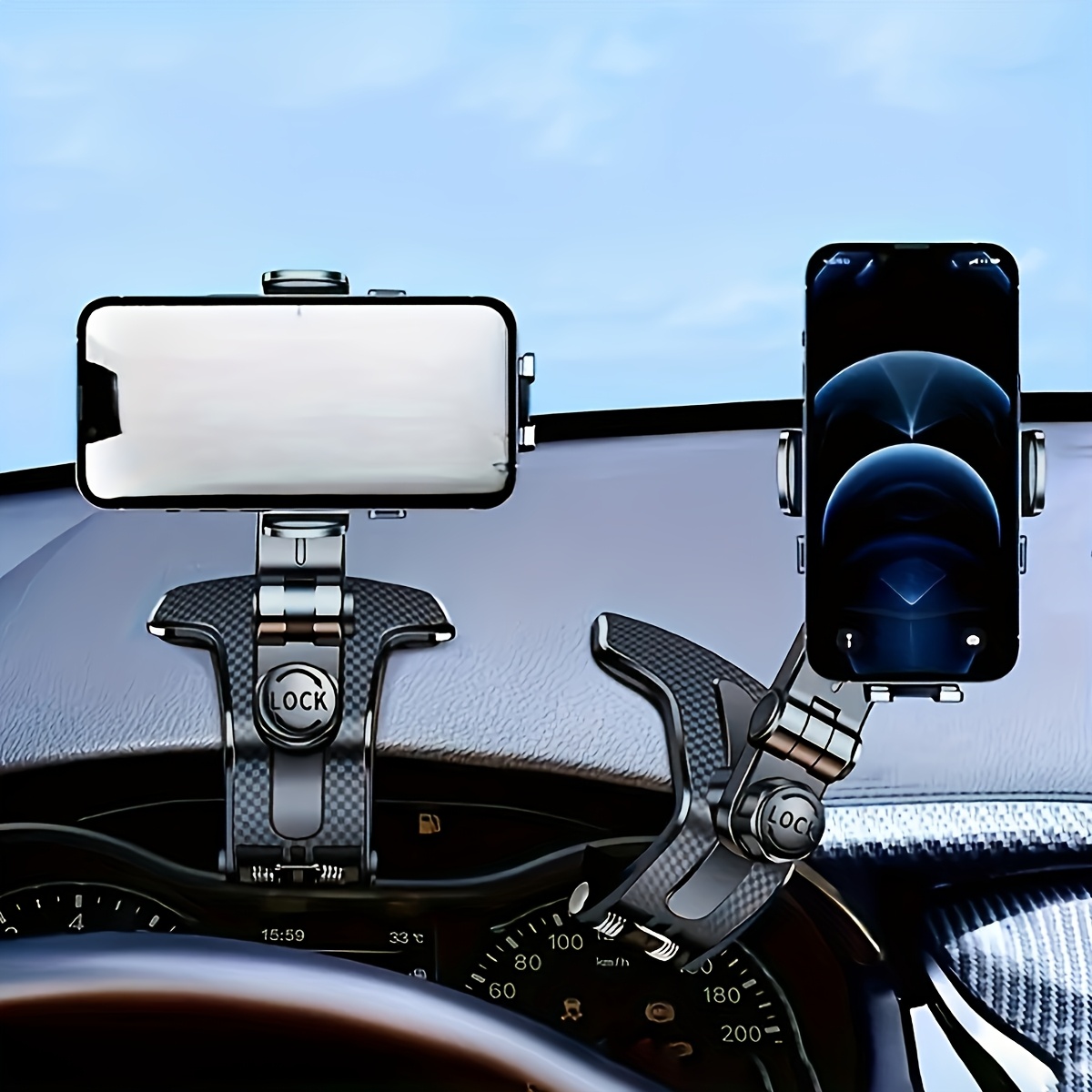 TEMU 1pc, Mobile Phone Holder, Console Instrument Panel Mobile Phone Holder, Multifunctional Universal Car Navigation Special Holder, Fixed Anti