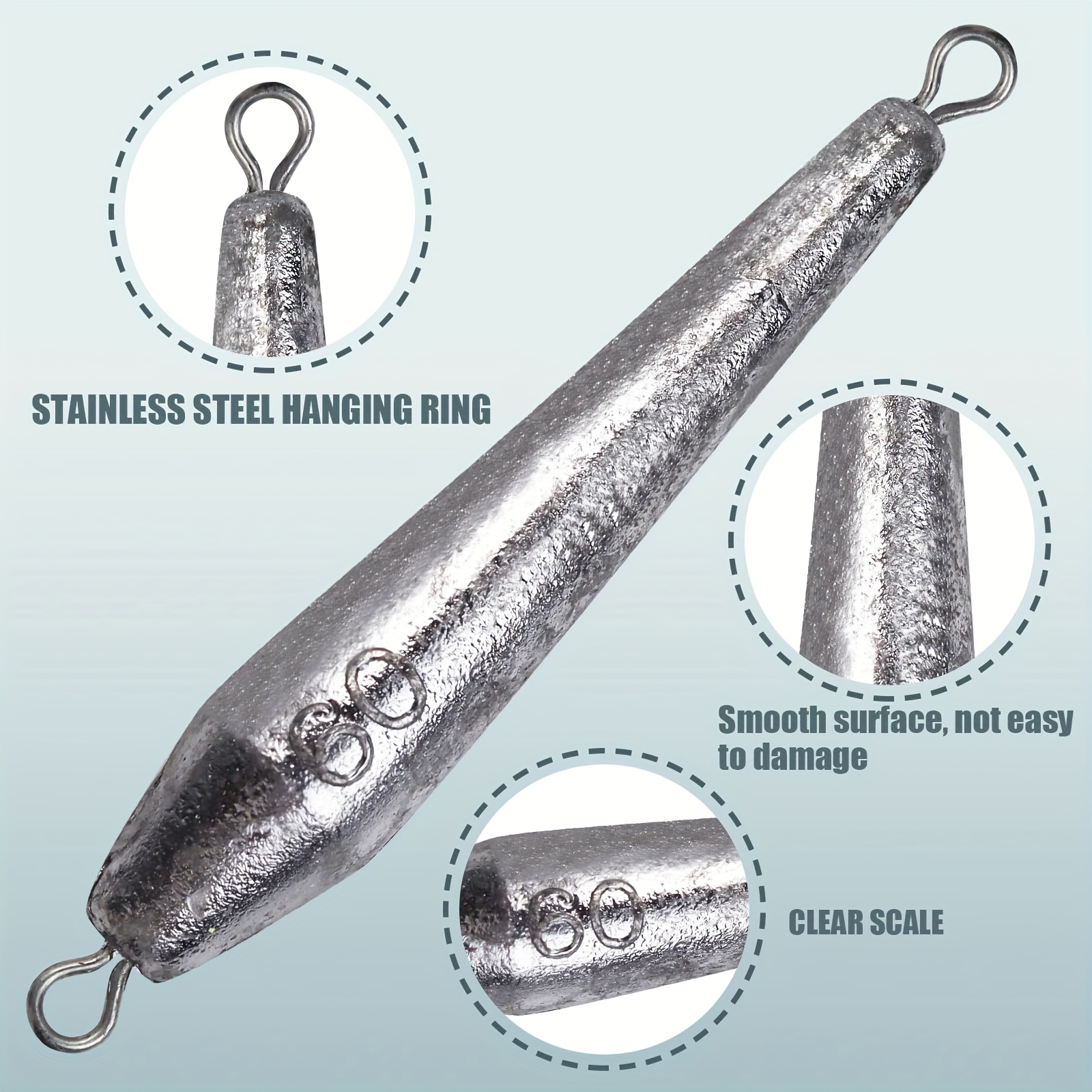 Shot V4 Piaggio 10 Pesi Da Pesca Drop Shot Da 3/8 Oz - Piombo A Goccia Per Tecnica Finezza, Per Acqua Dolce Lisina Polvere - Foto 6