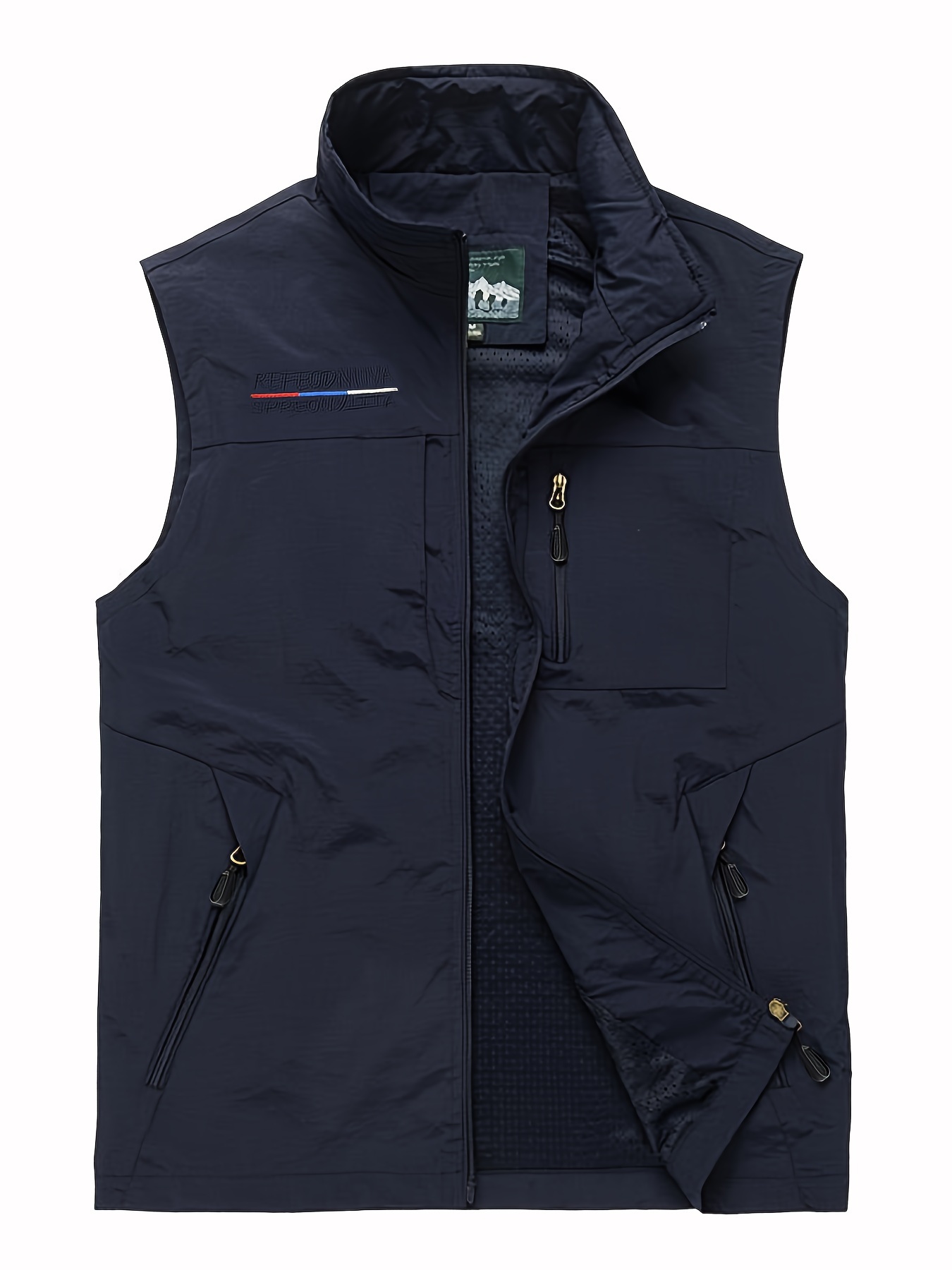 Shirt Sleeveless Gilets Mens Black Puffer Vest AIEOE Men's Winter