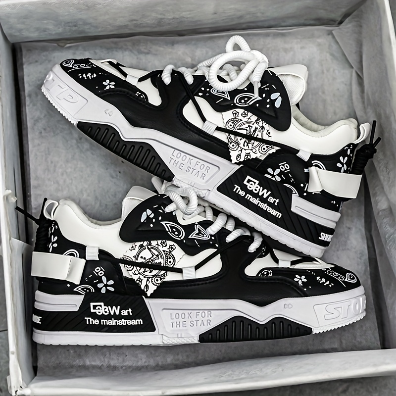 Men's New Versatile Fashion Skate Shoes, Trendy Casual Sneakers