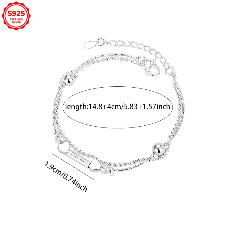 Low Allergy Double Layer Love Planet Bracelet Valentine'S Gift