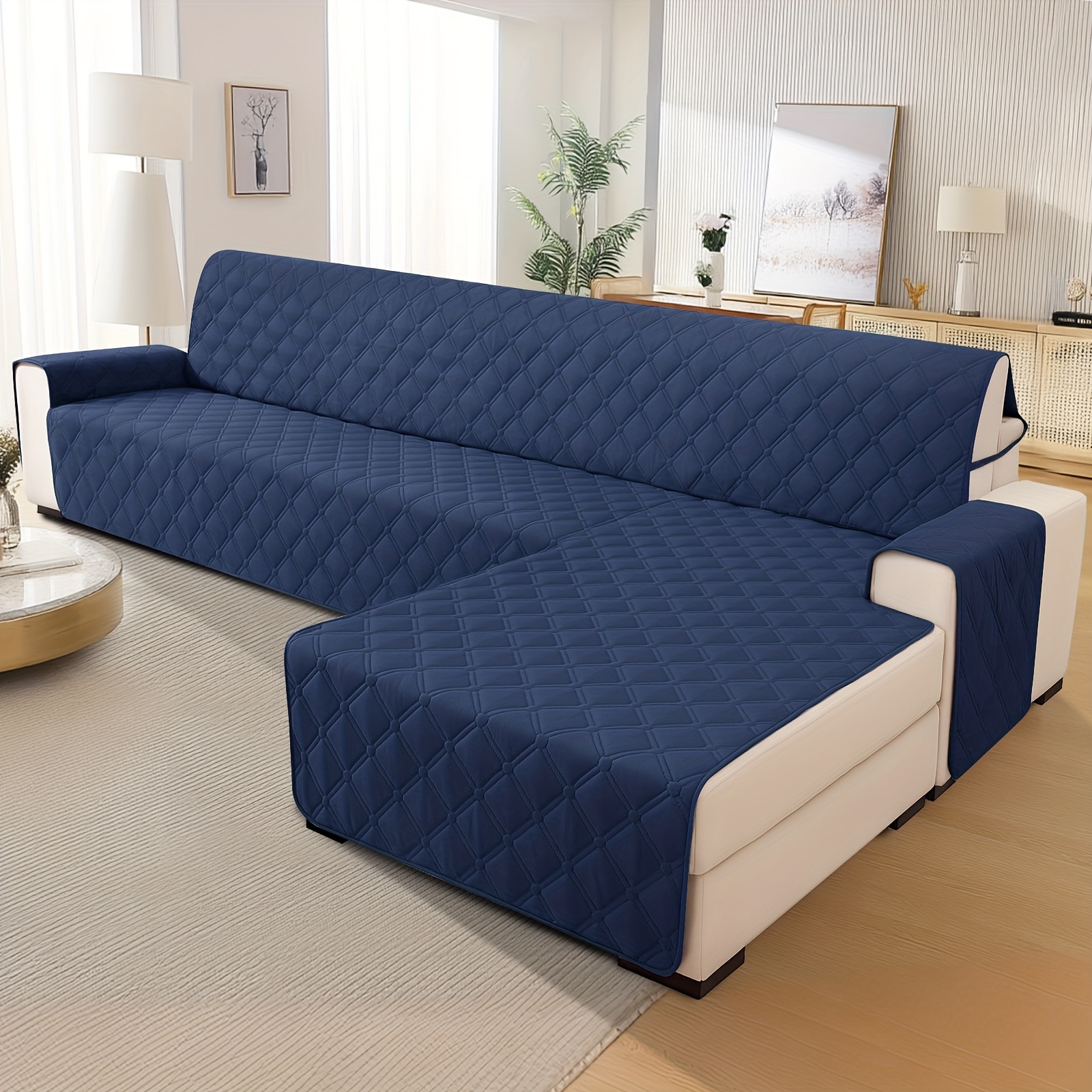 universal reversible sofa cover for l shaped couches suitable for pets