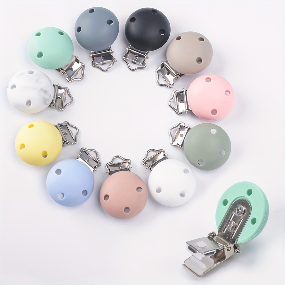 E-shop 11/10/6/7/2 Stück/Packung Silikon Klemmen Set, Süße Silikon Anti-Rutsch Klemme Geeignet für Perlen, Perlenketten, Schmuck Handgefertigte