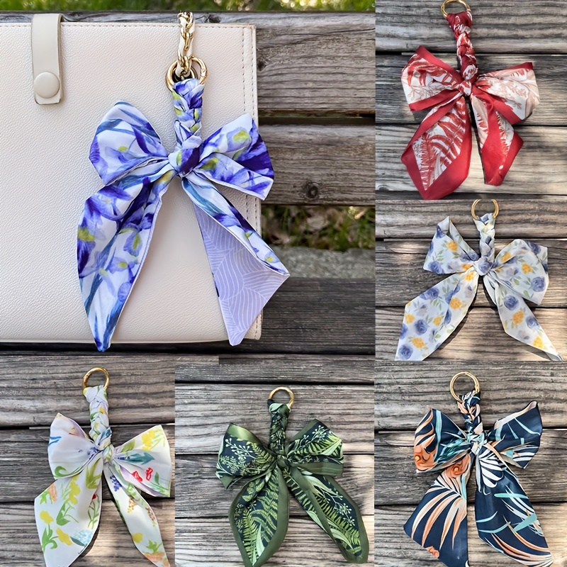 Elegant Bow Knot Keychain for Handbags and Wallets