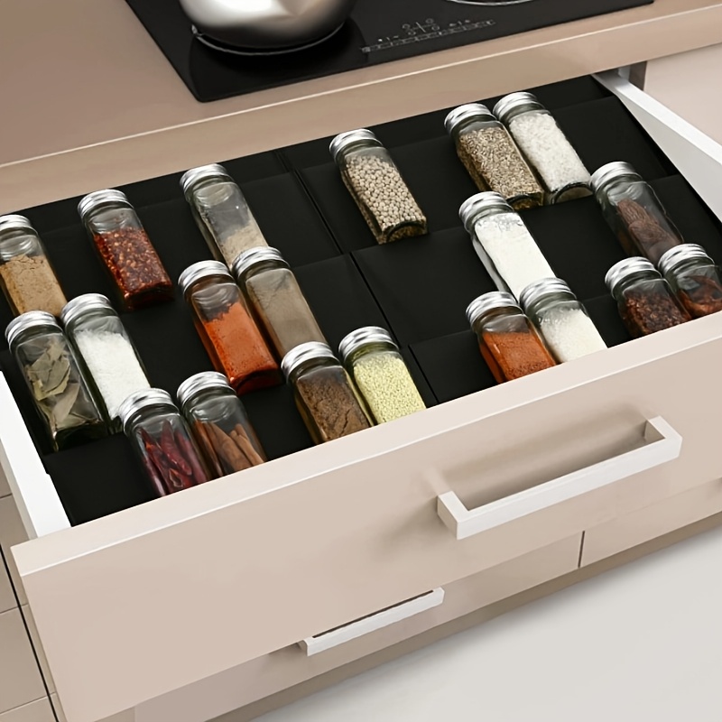 multi tiered spice rack organizer kitchen drawers durable Temu