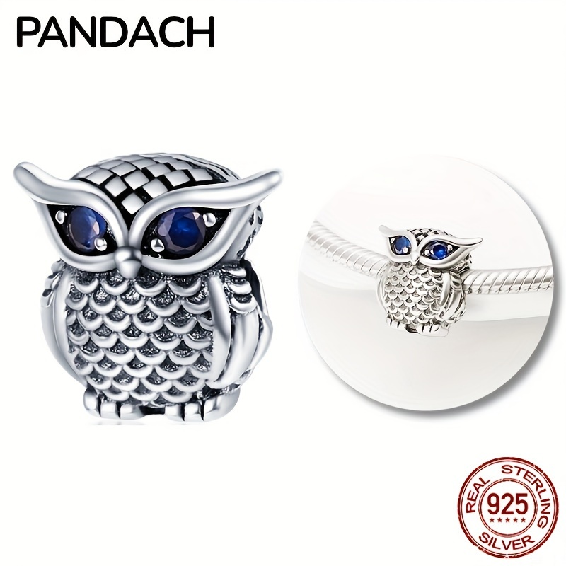 

Symbol Of Wisdom - 100% 925 Sterling Silver Sparkling Owl Charm Perfect For Bracelet & Necklace Diy Decoration!