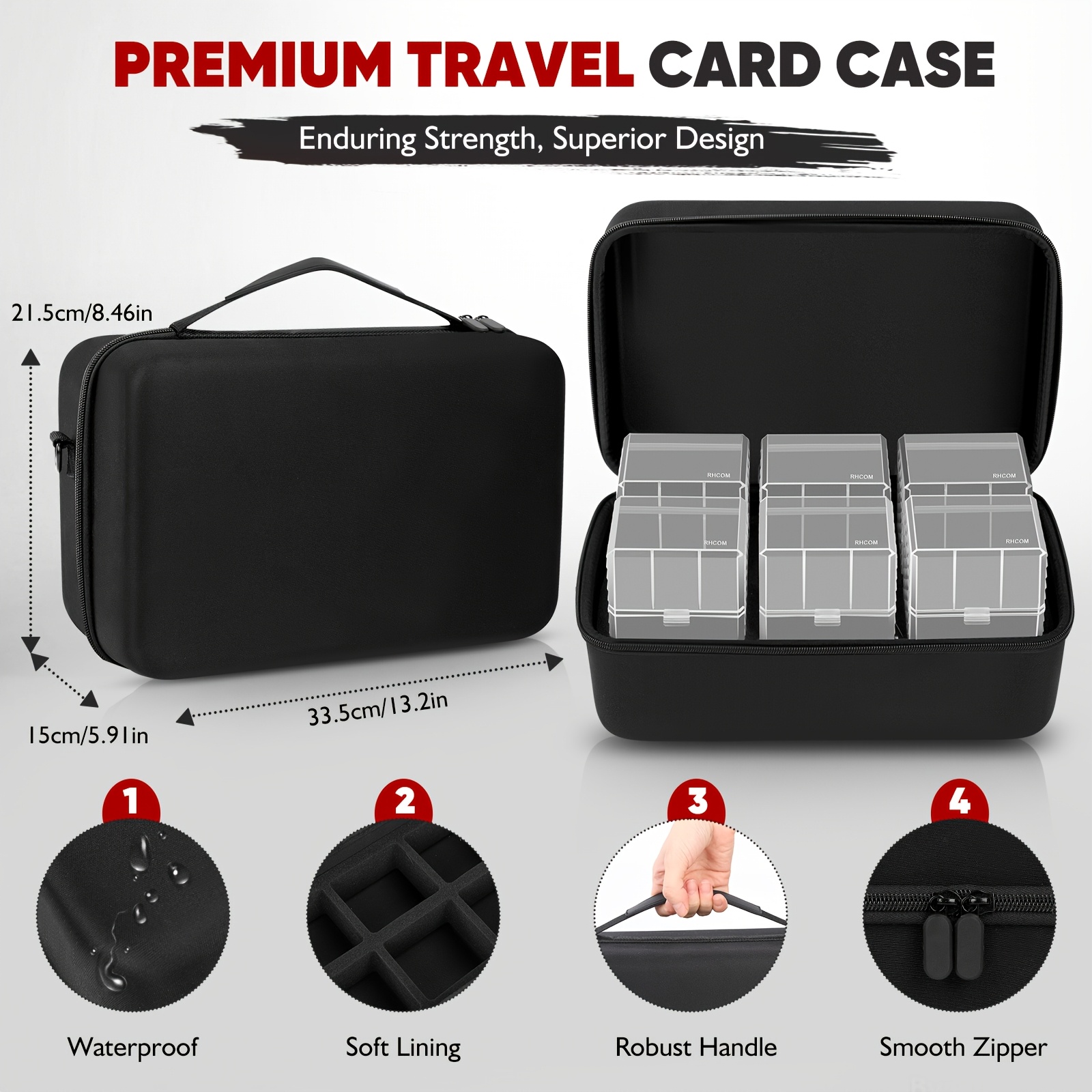 graded card case eva hard case 6 clear storage boxes 72 - Temu Bahrain