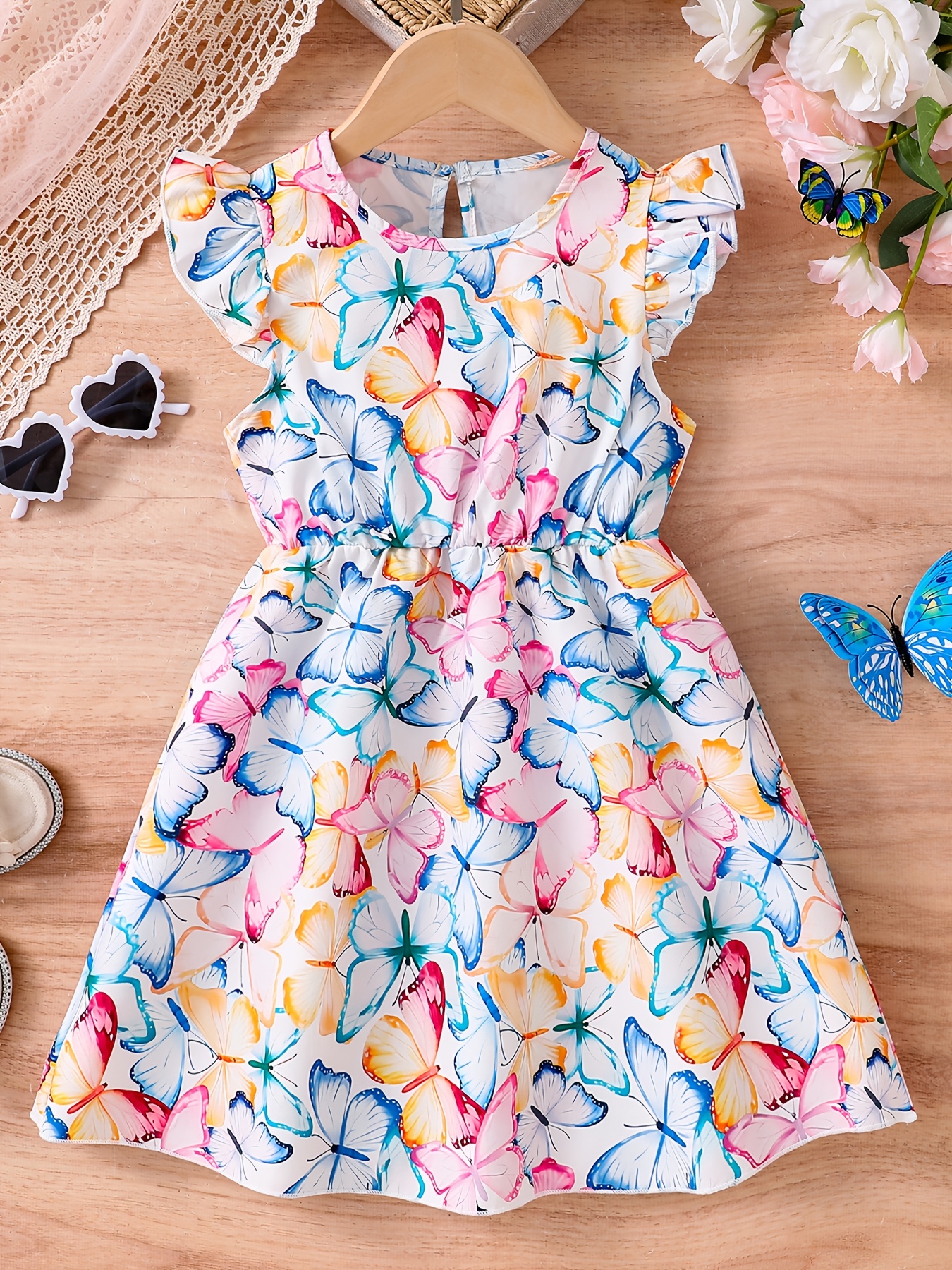 white christmas dresses Haven Coral Hawaiian Girl Cotton Dress for Kids 4 / Coral main image 1
